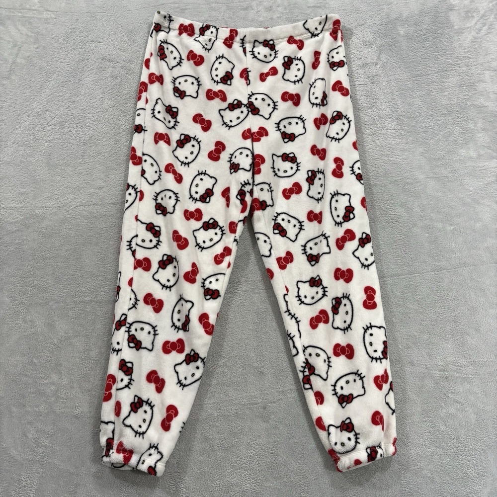 Hello Kitty Cozywear Pajama Pants Women XL Soft Lounge Sleepwear Y2K Cutesy
